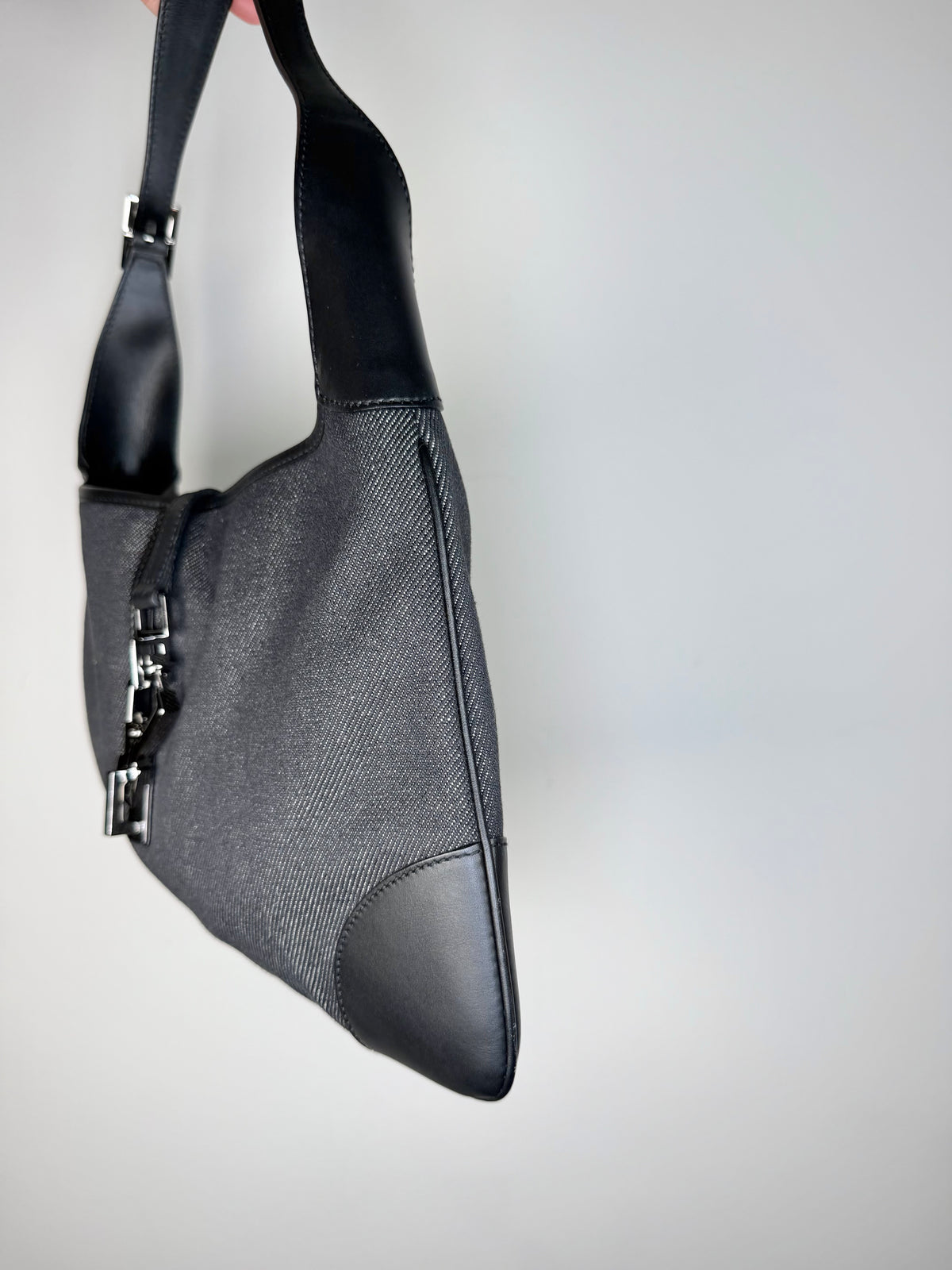 Gucci Denim Jackie Shoulder Bag