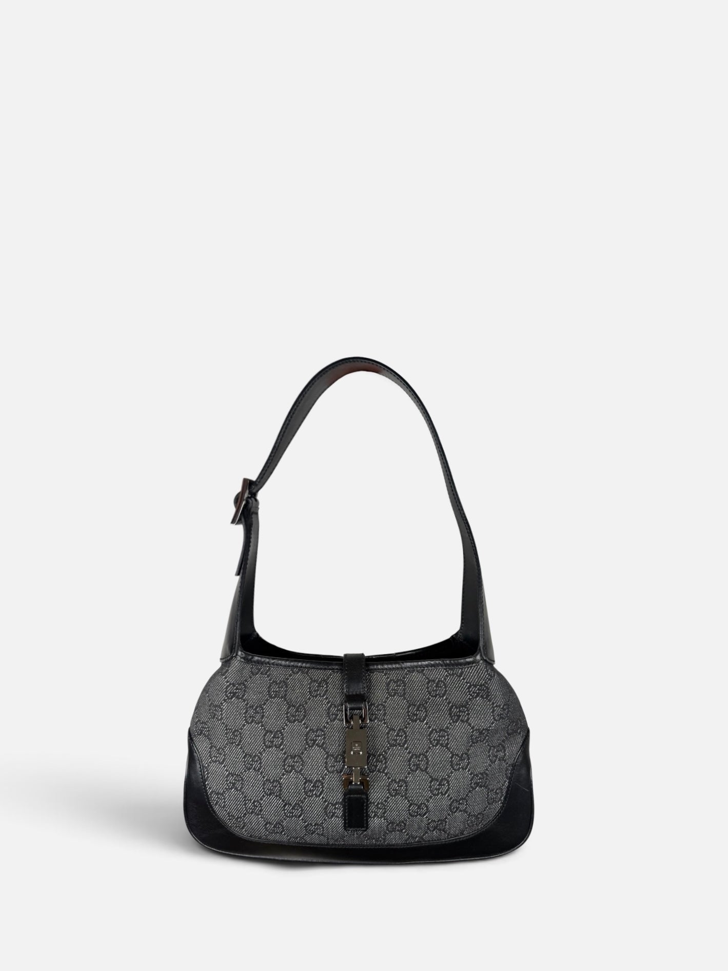 Gucci Small Denim Monogram Jackie Bag