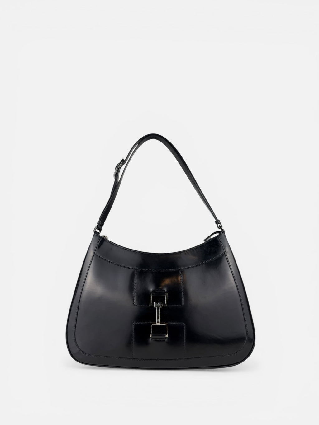 Gucci Patent Leather Jackie Shoulder Bag