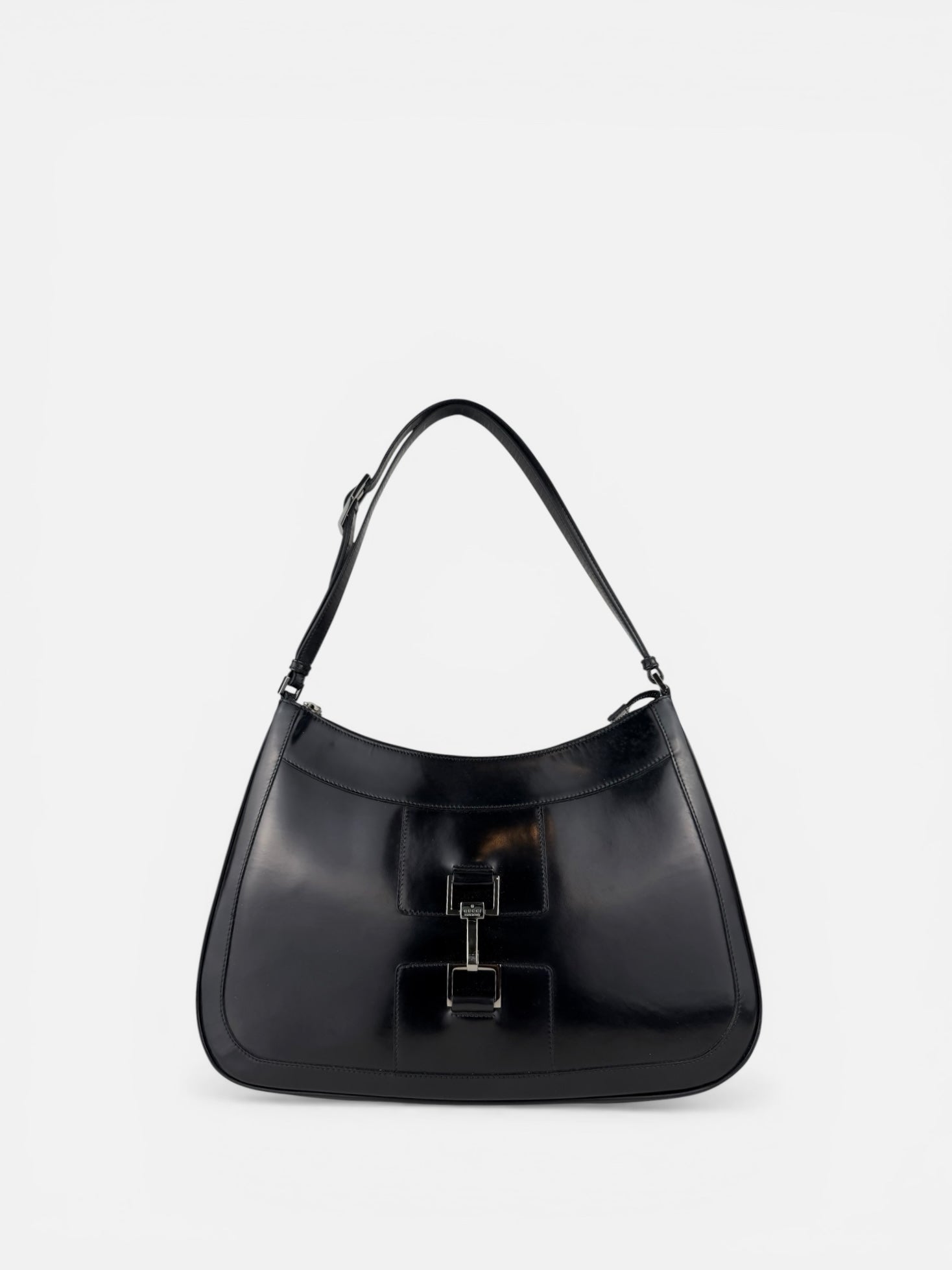 Gucci Patent Leather Jackie Shoulder Bag