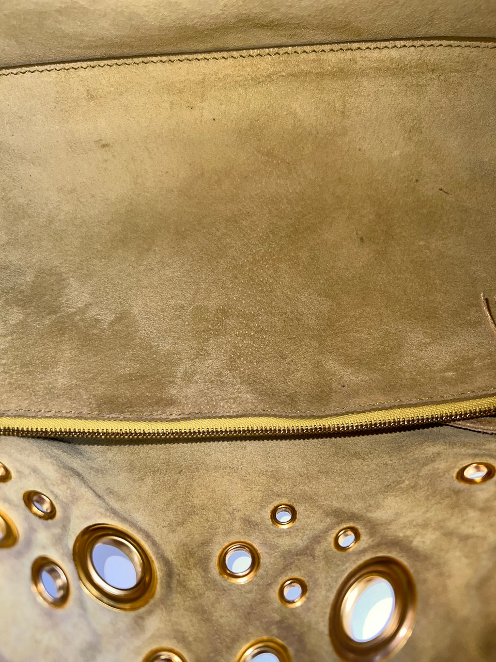 Bottega Veneta Intrecciato Gold Grommet Medium Hobo bag