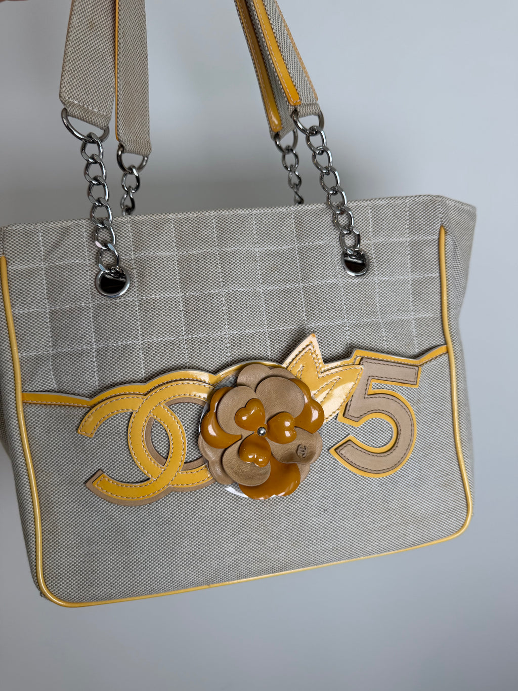 Chanel Camellia No. 5 Patent Tote Bag