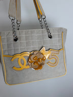 Chanel Camellia No. 5 Patent Tote Bag