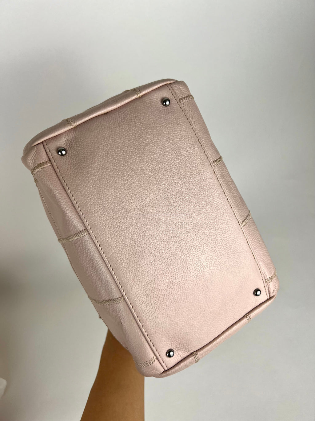 Chanel Caviar Dusty Pink Leather Shoulder Bag