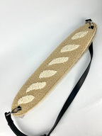 RARE Fendi Sheepskin Baguette Bread Pouch Panna Bag