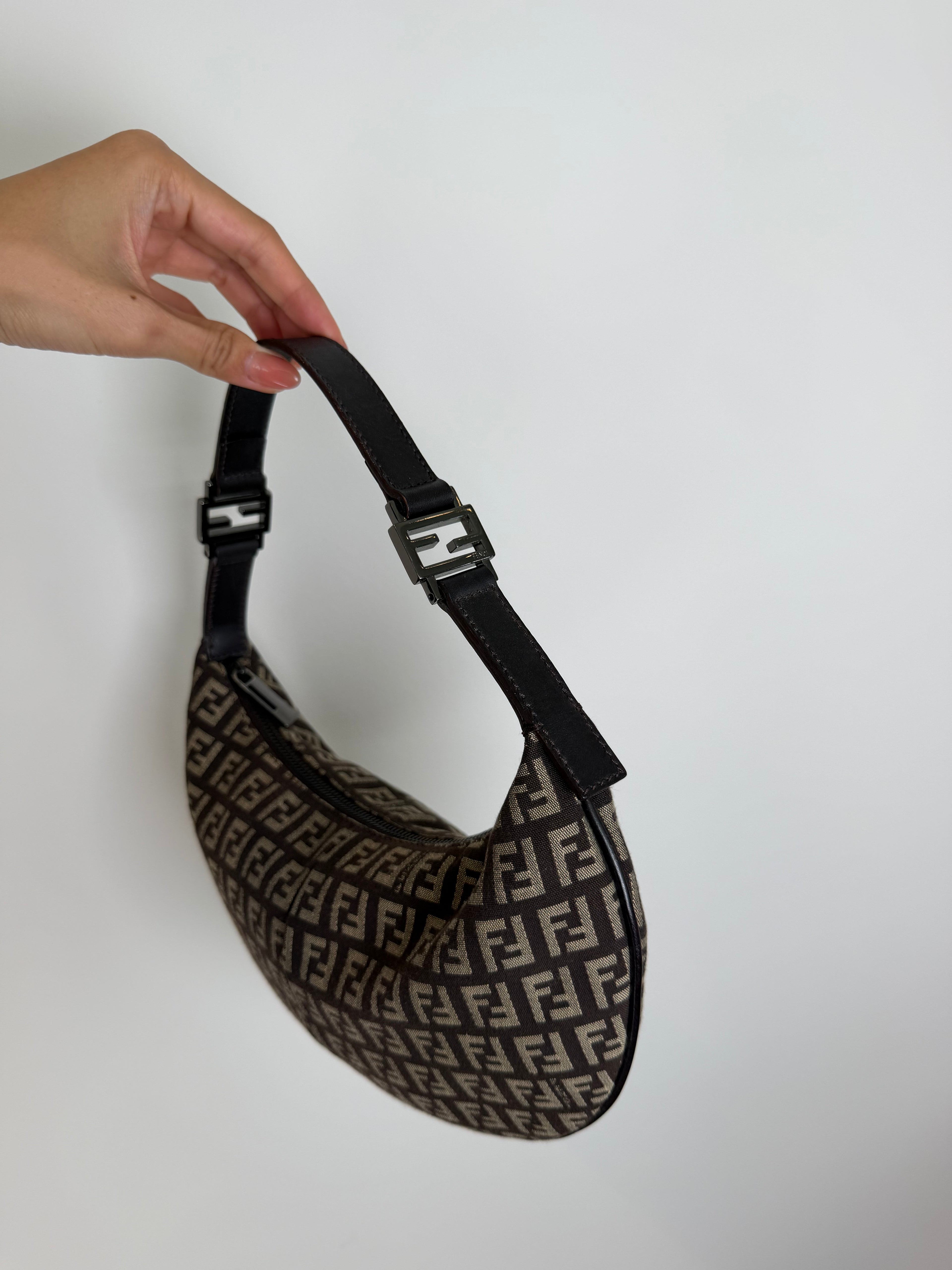 Fendi Zucca Mini Logo Croissant