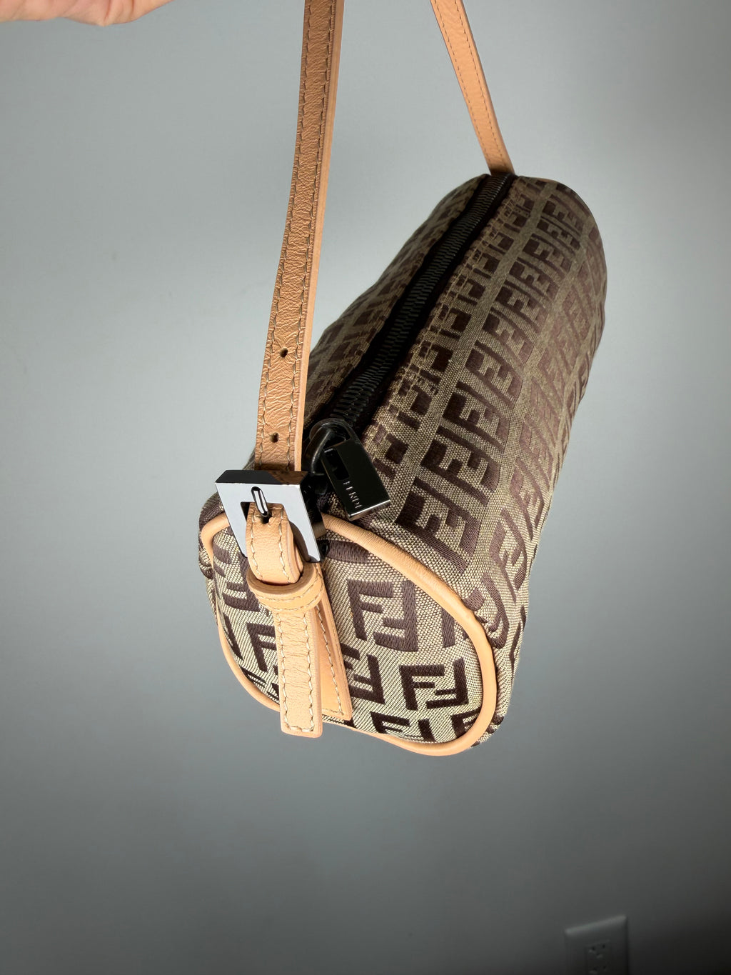 Fendi Zucchino Mini Barrel Pochette
