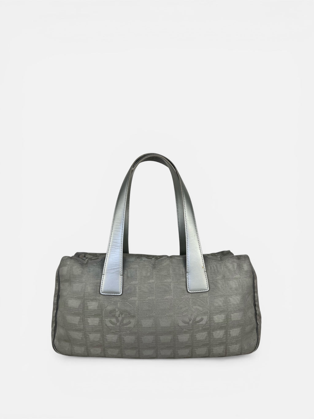 Chanel Silver Ligne Travel Shoulder Bag