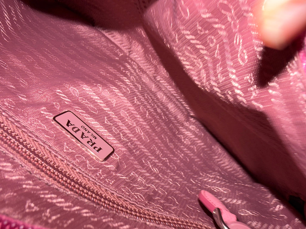 Prada Vela Pochette Bag in Pink
