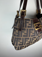 Fendi Zucca Mamma Baguette Shoulder Bag