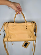 Balenciaga Blackout City Bag in Beige Ocre