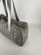 Chanel Silver Ligne Travel Shoulder Bag