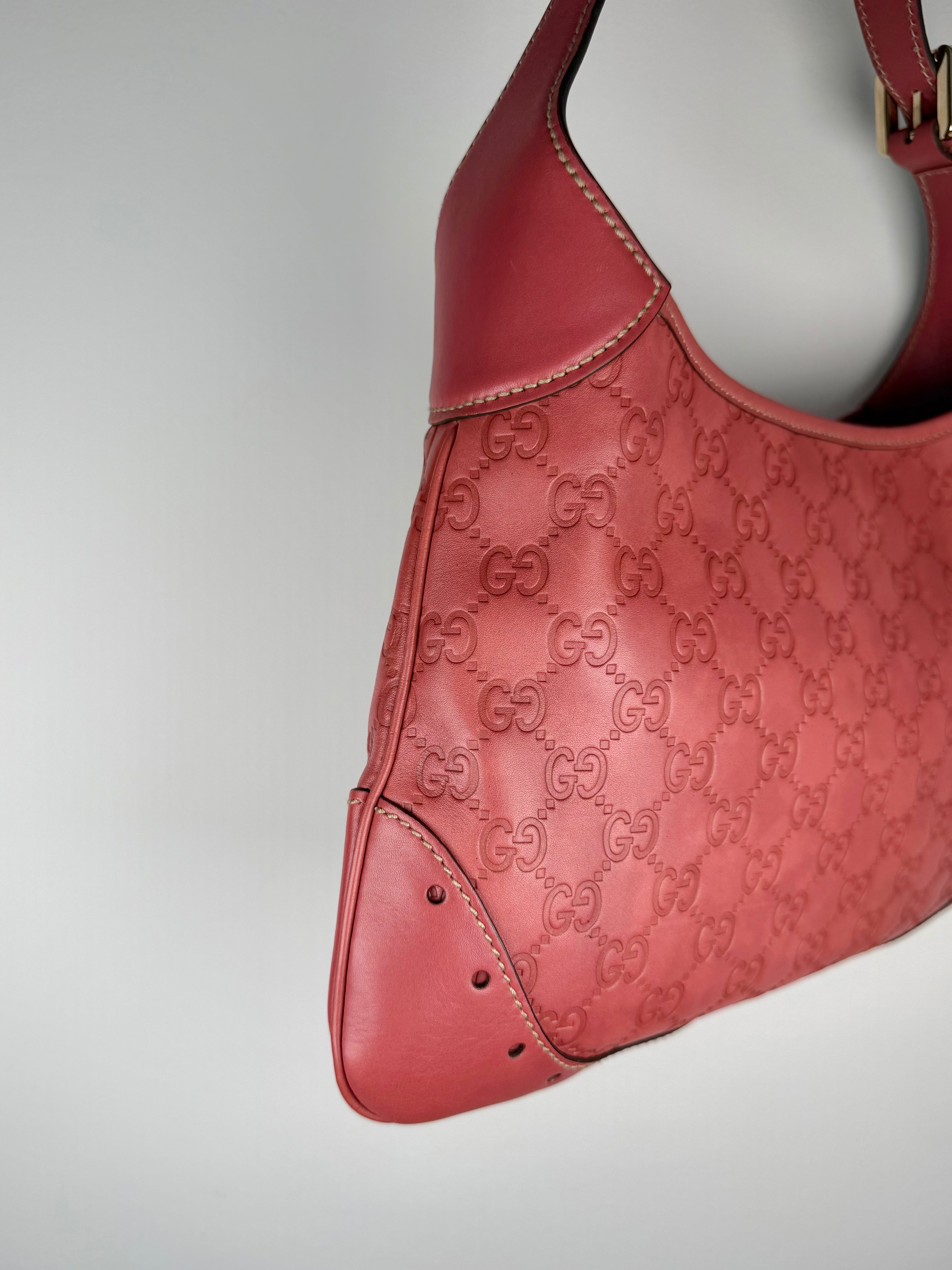 Gucci Jackie Monogram Bag with Chain Detail