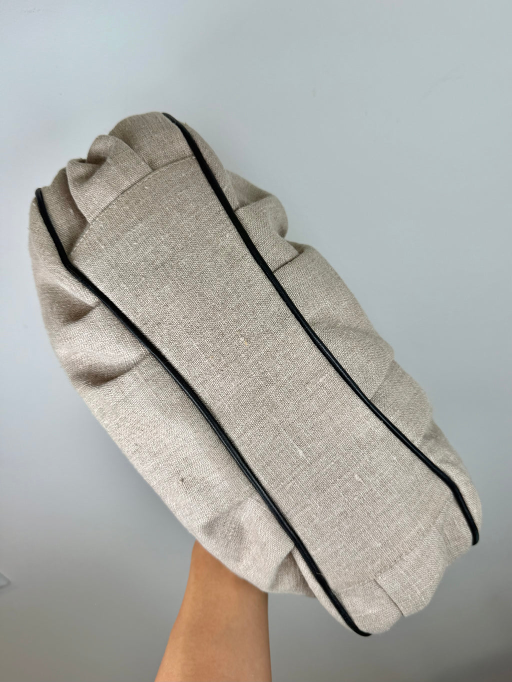 Fendi Borsa Mia Embroidered Linen Bag