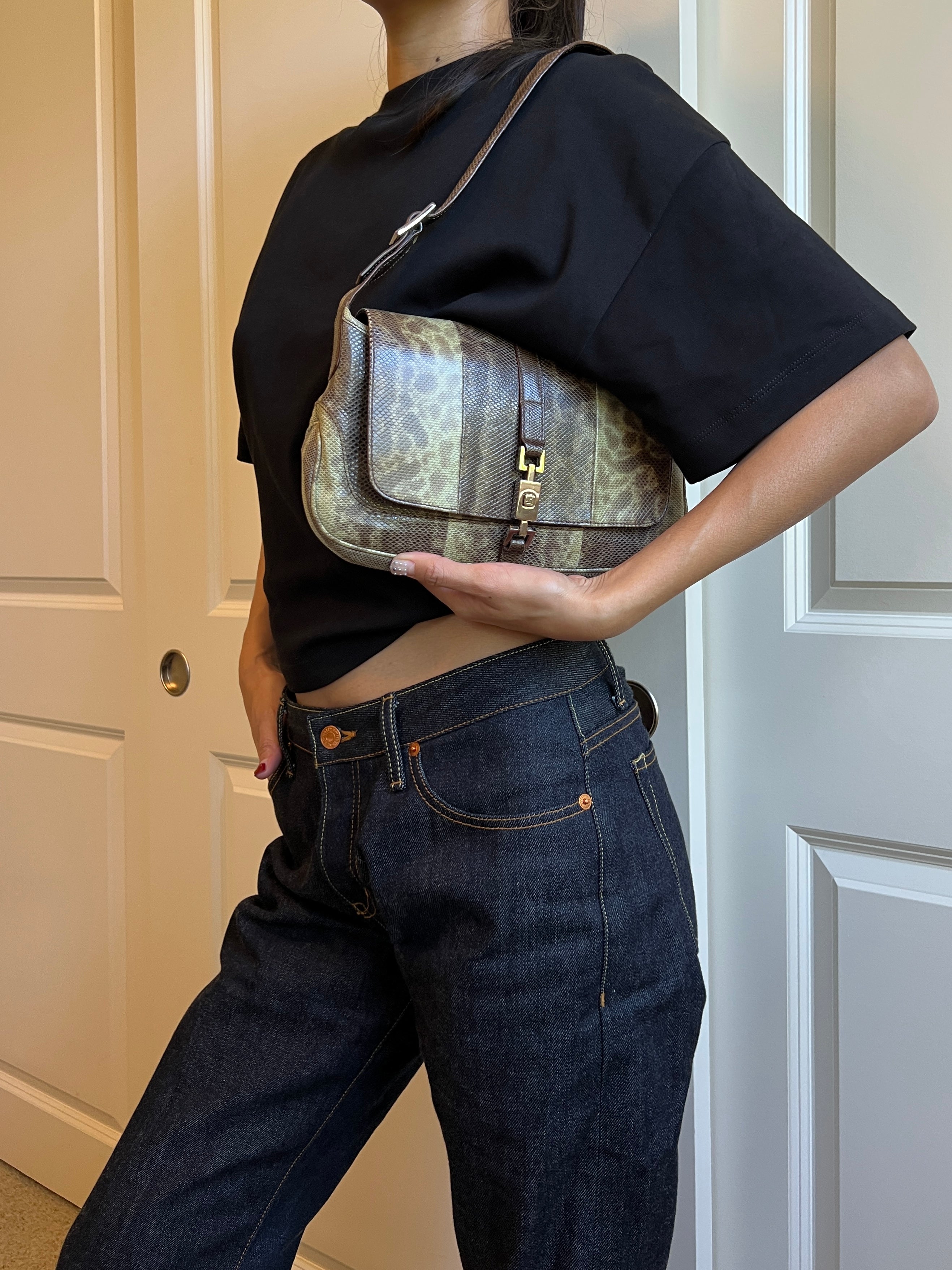 Gucci Jackie Bag in Python Leather