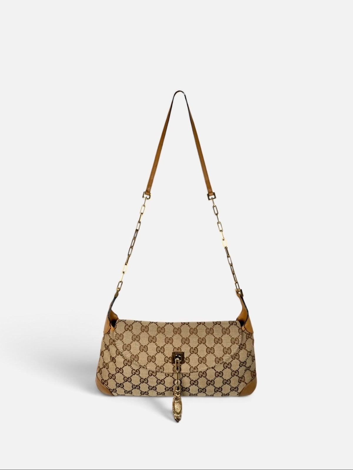 Gucci Tom Ford Monogram Tiger Charm Jackie Bag