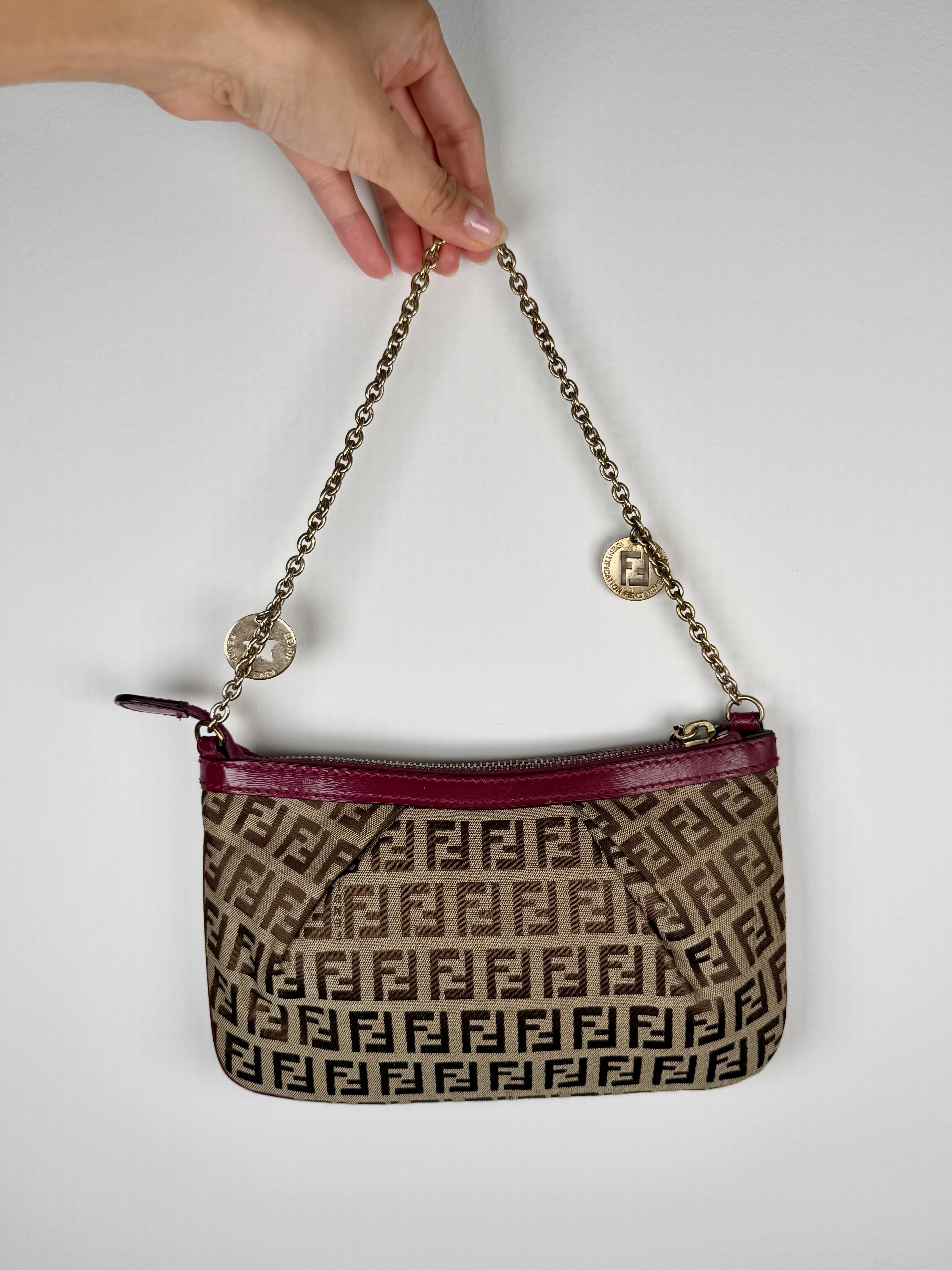 Fendi Zucchino Chain Forever Pochette