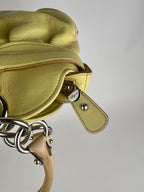Salvatore Ferragamo Gancini Shoulder Bag in Butter Yellow