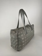 Chanel Silver Ligne Travel Shoulder Bag