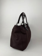 Fendi Brown Nylon Mini Tote Bag