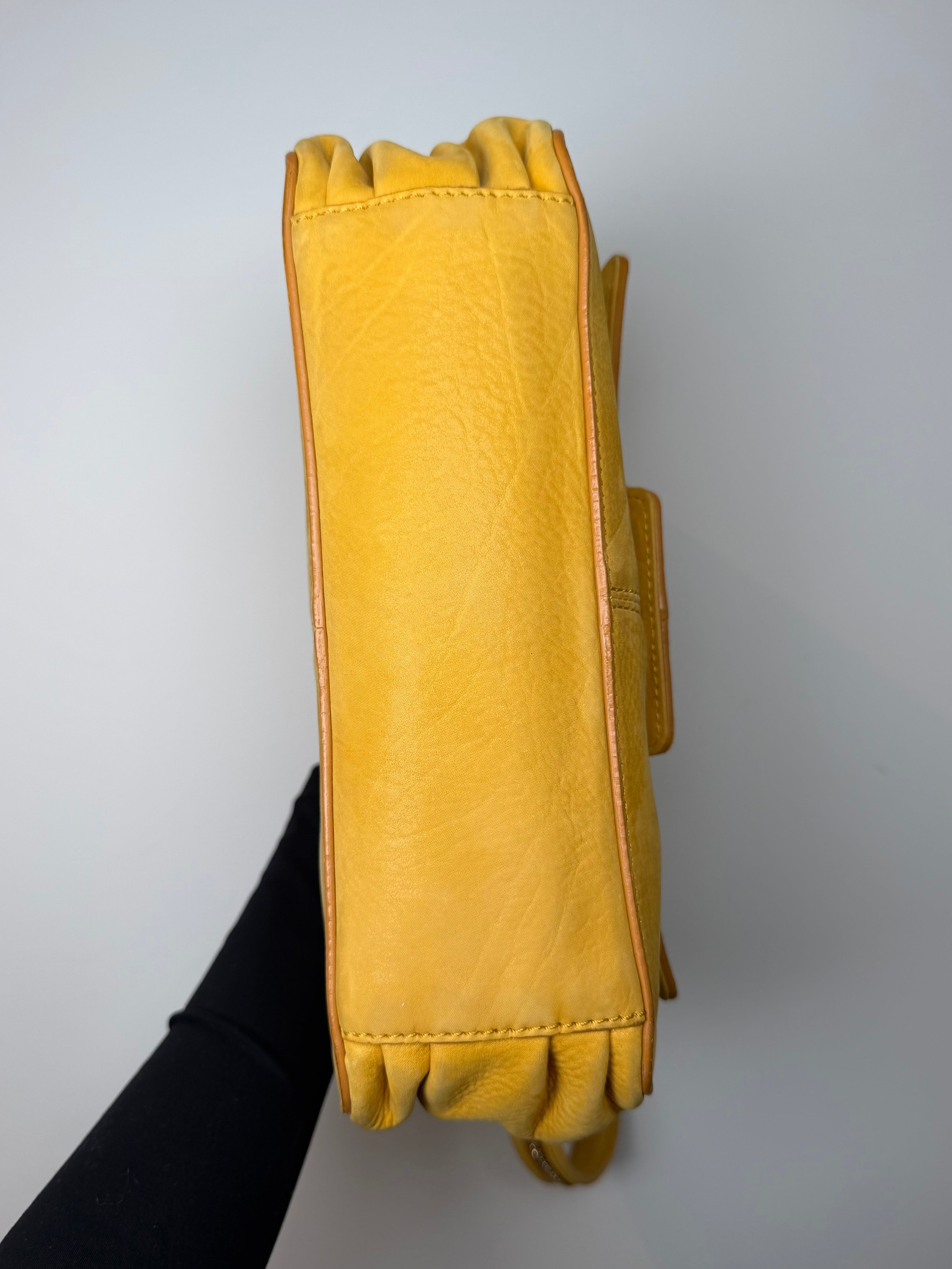 Fendi Nubuck Mamma Baguette Shoulder bag