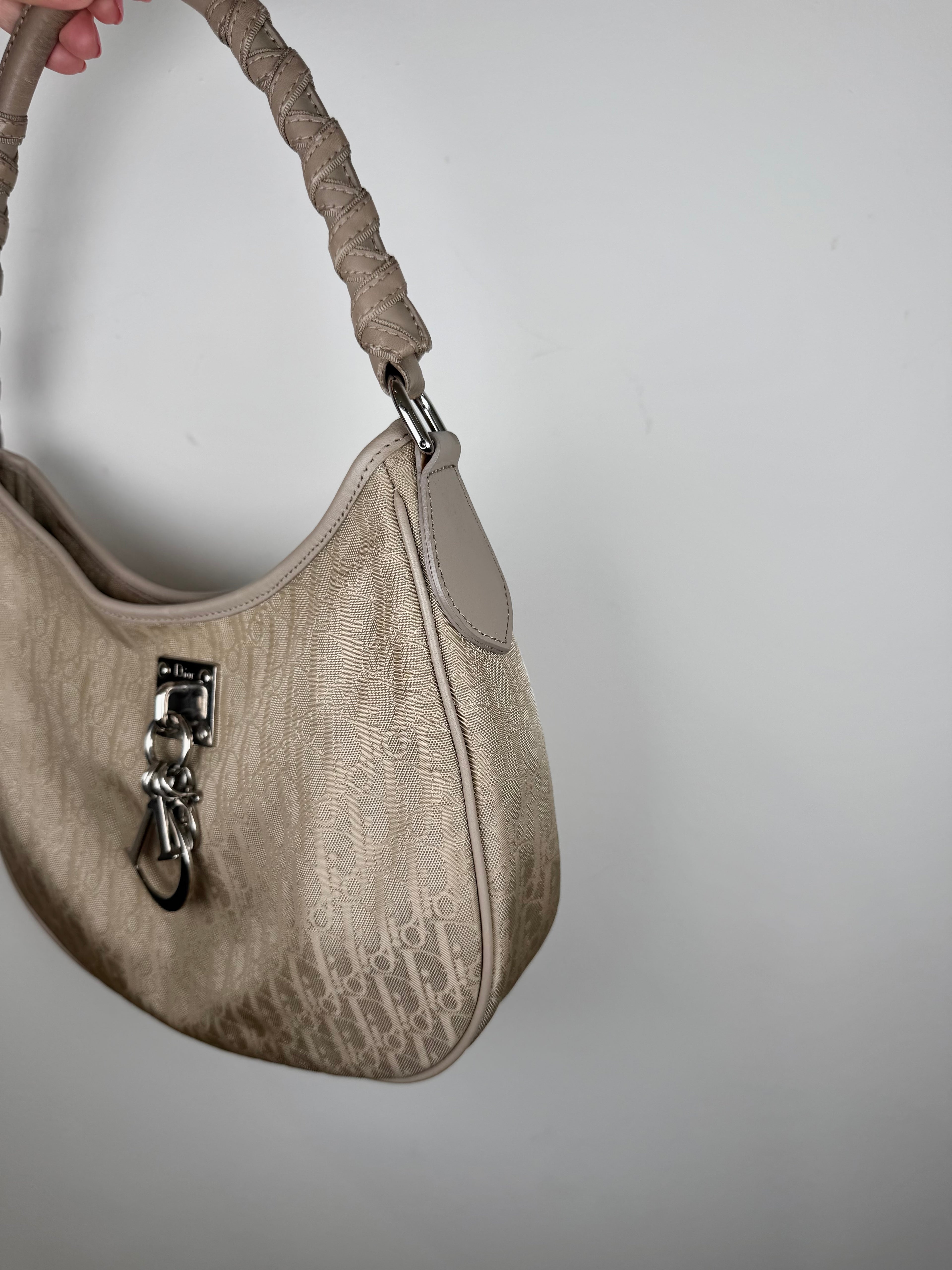 Christian Dior Cream Diorissimo Lovely Charms Hobo Bag