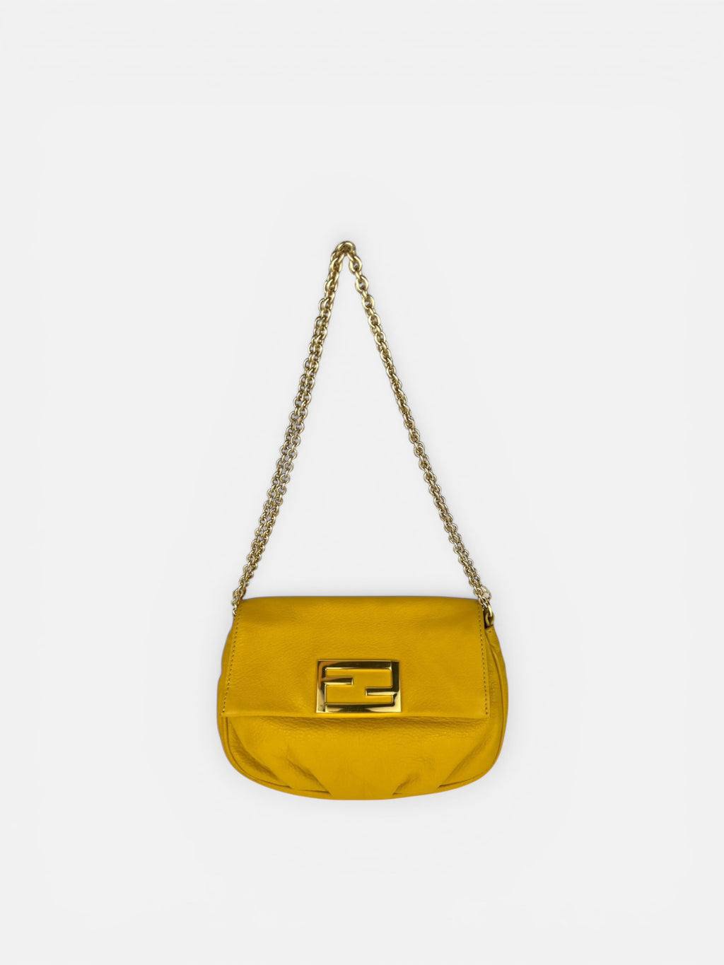 Fendi Fendista Leather Crossbody Chain Bag