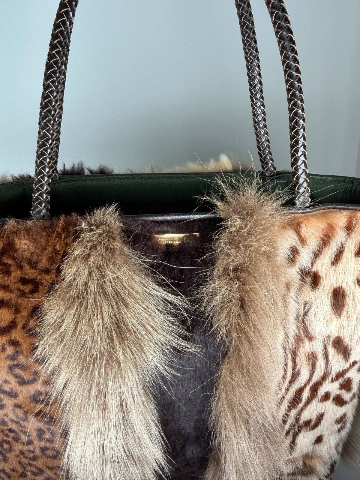 Christian Dior Fur Malice Tote Bag