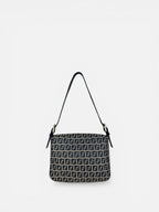Fendi Zucchino Navy Mamma Shoulder Bag