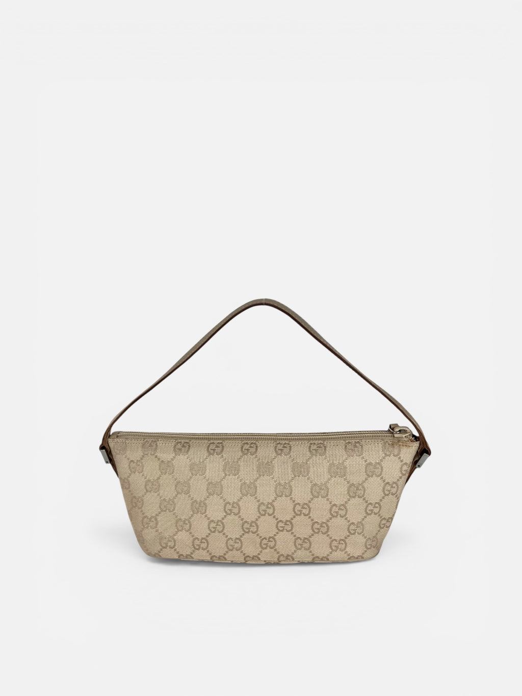 Gucci Tan GG Boat Pochette Bag