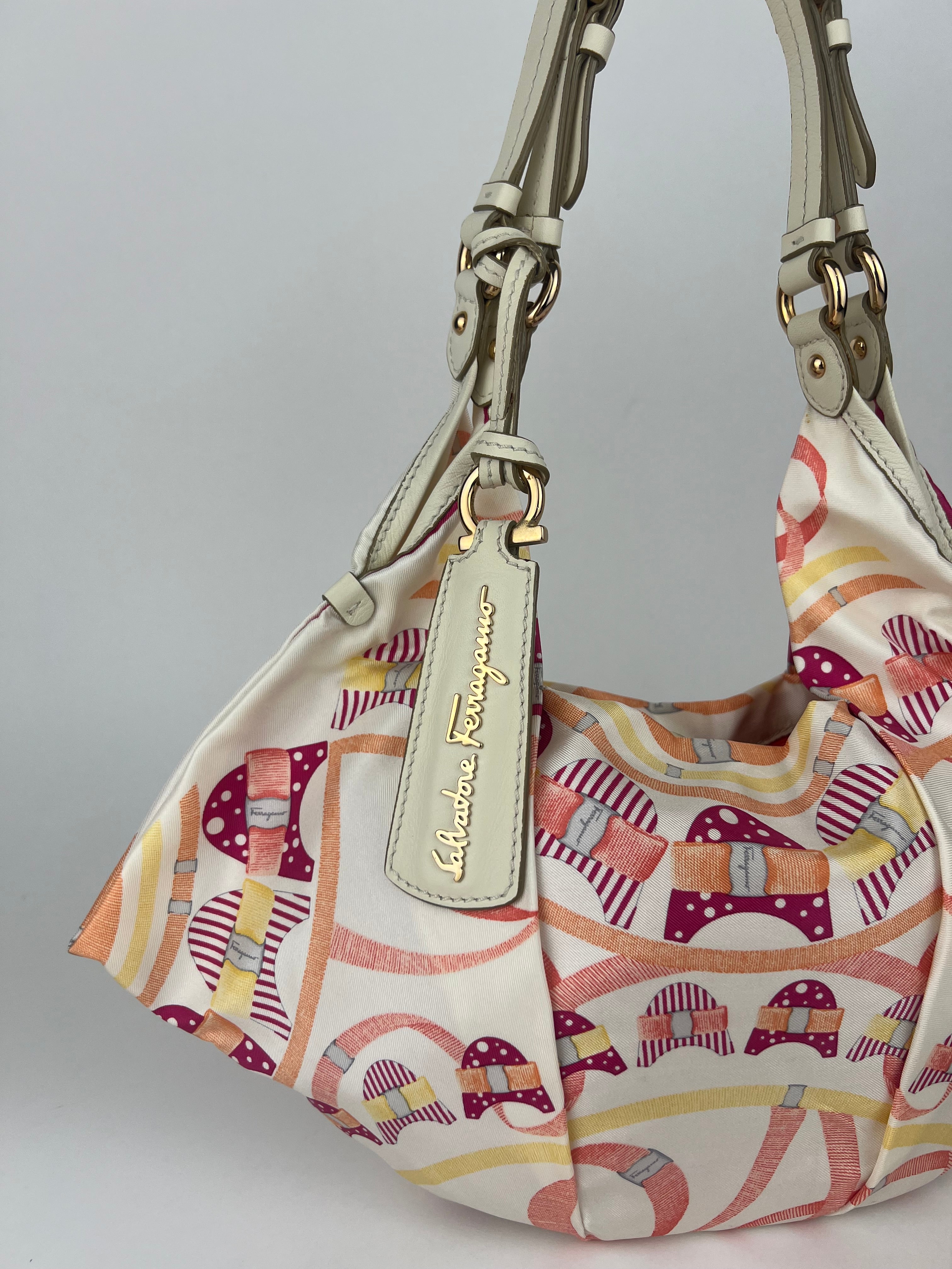 Ferragamo Buckle Print Shoulder Bag