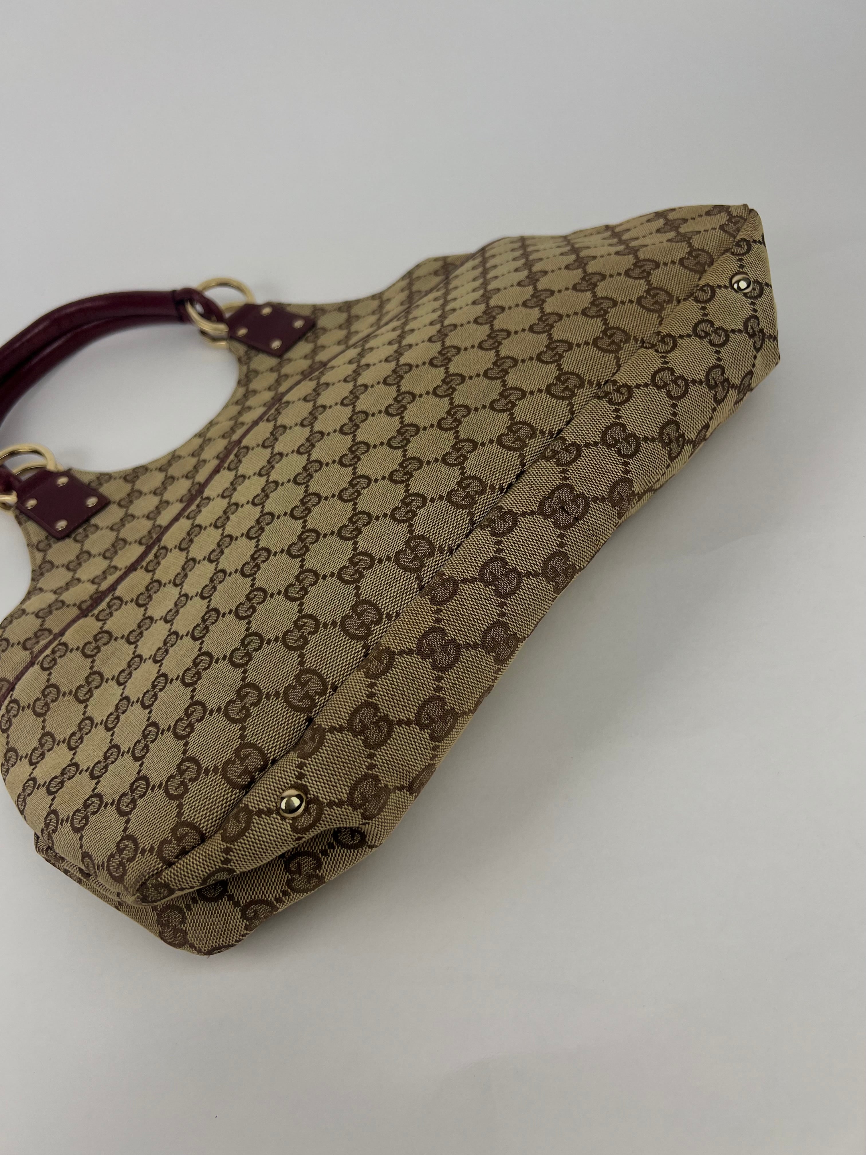 Gucci Canvas Hobo Bag