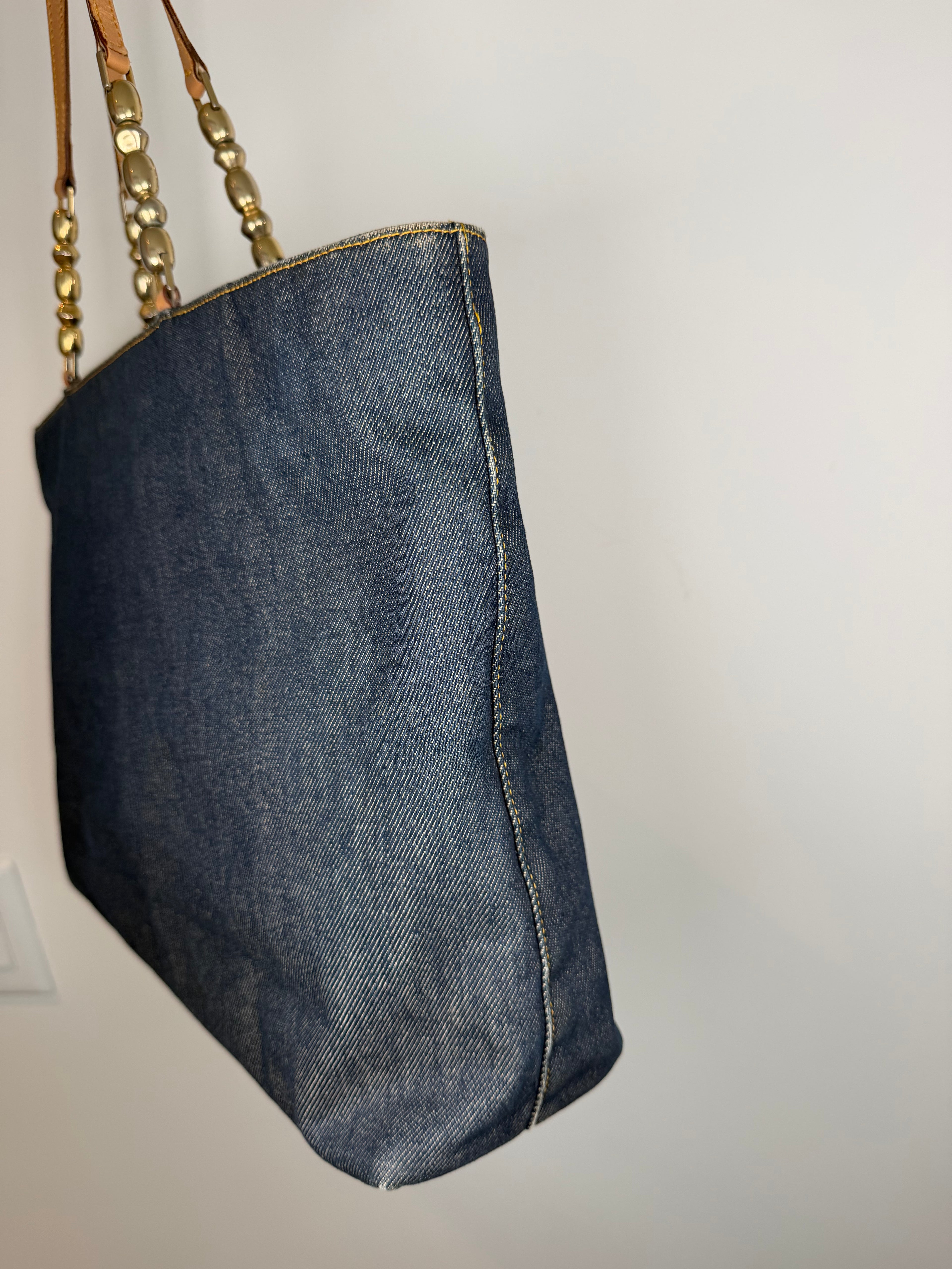 Christian Dior Malice Denim Tote Bag