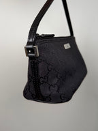 Gucci Black GG Boat Pochette Bag
