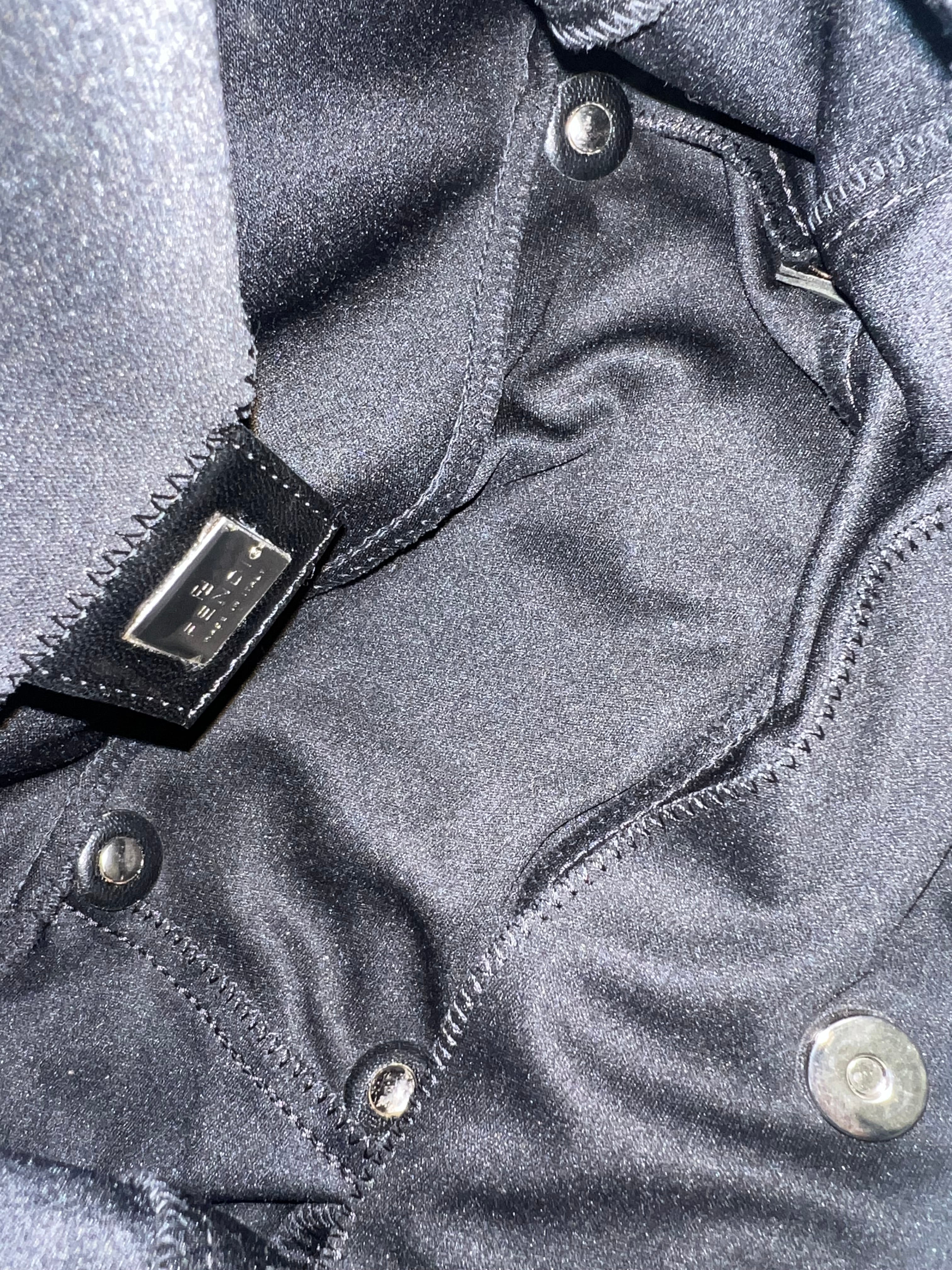 Fendi Black Nylon Mini Tote Bag