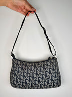 Christian Dior Navy Trotter Pochette Bag