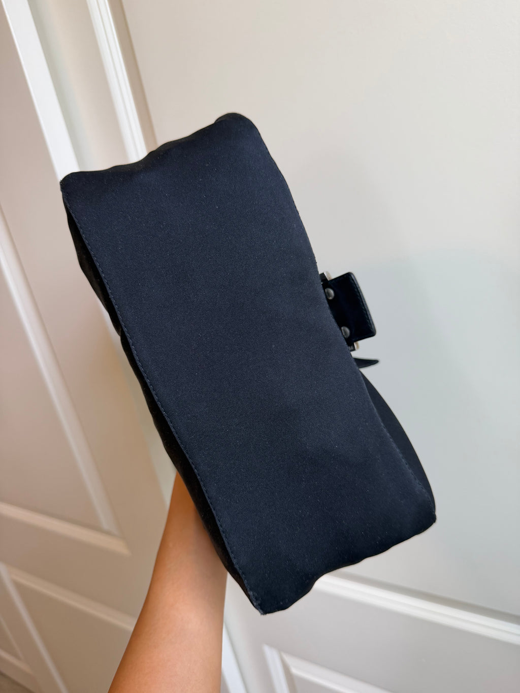 Fendi Nylon Mamma Baguette Shoulder Bag
