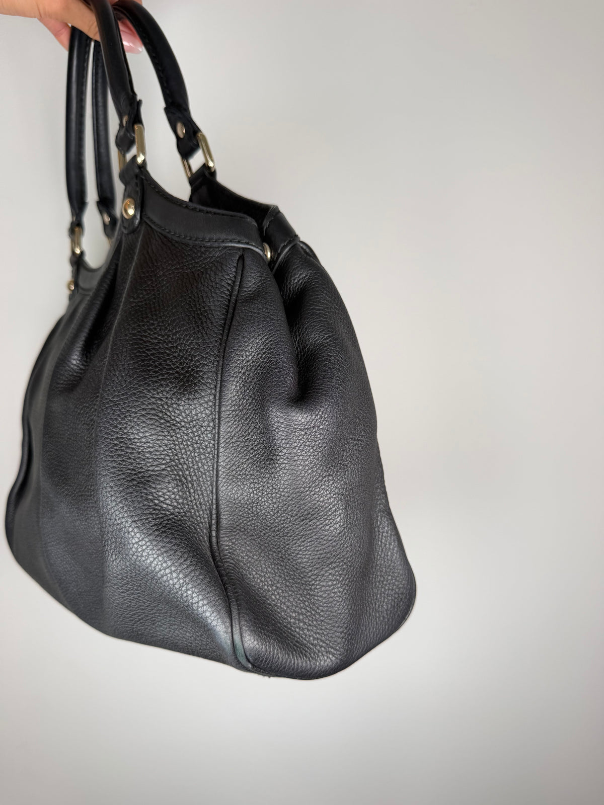 Gucci Sukey Black Charm Hobo Bag