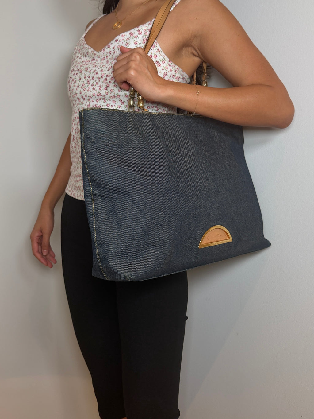 Christian Dior Malice Denim Tote Bag