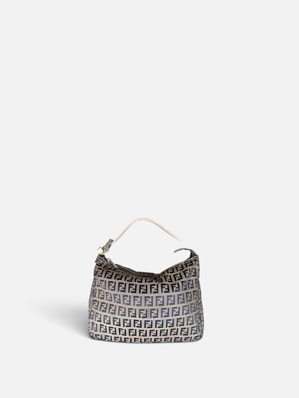 Fendi Zucchino Shoulder Pochette in Navy