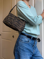 Fendi Tiger Print Shoulder Pochette