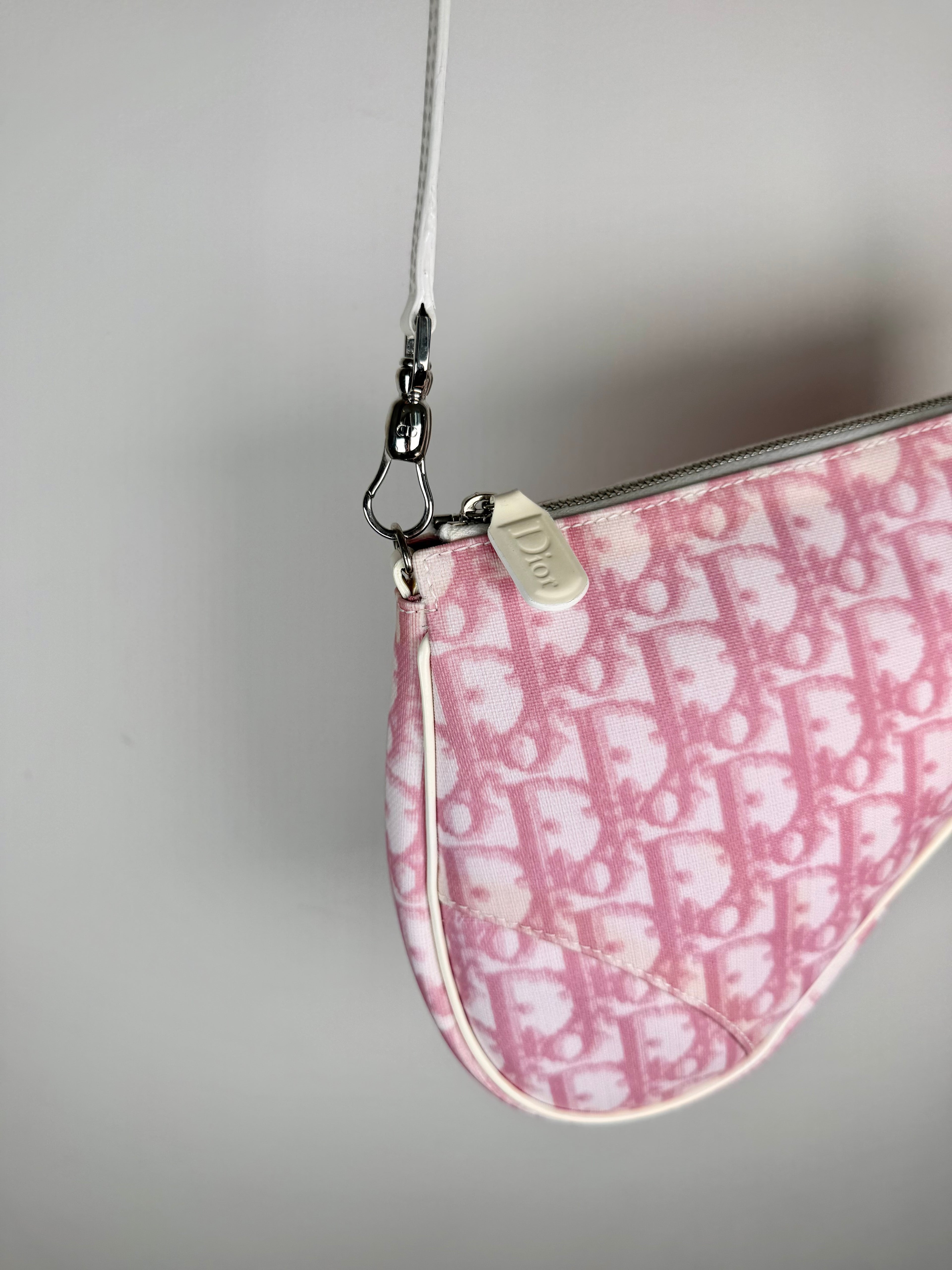 Christian Dior Trotter Monogram Saddle Pochette