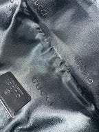 Gucci Black GG Boat Pochette Bag