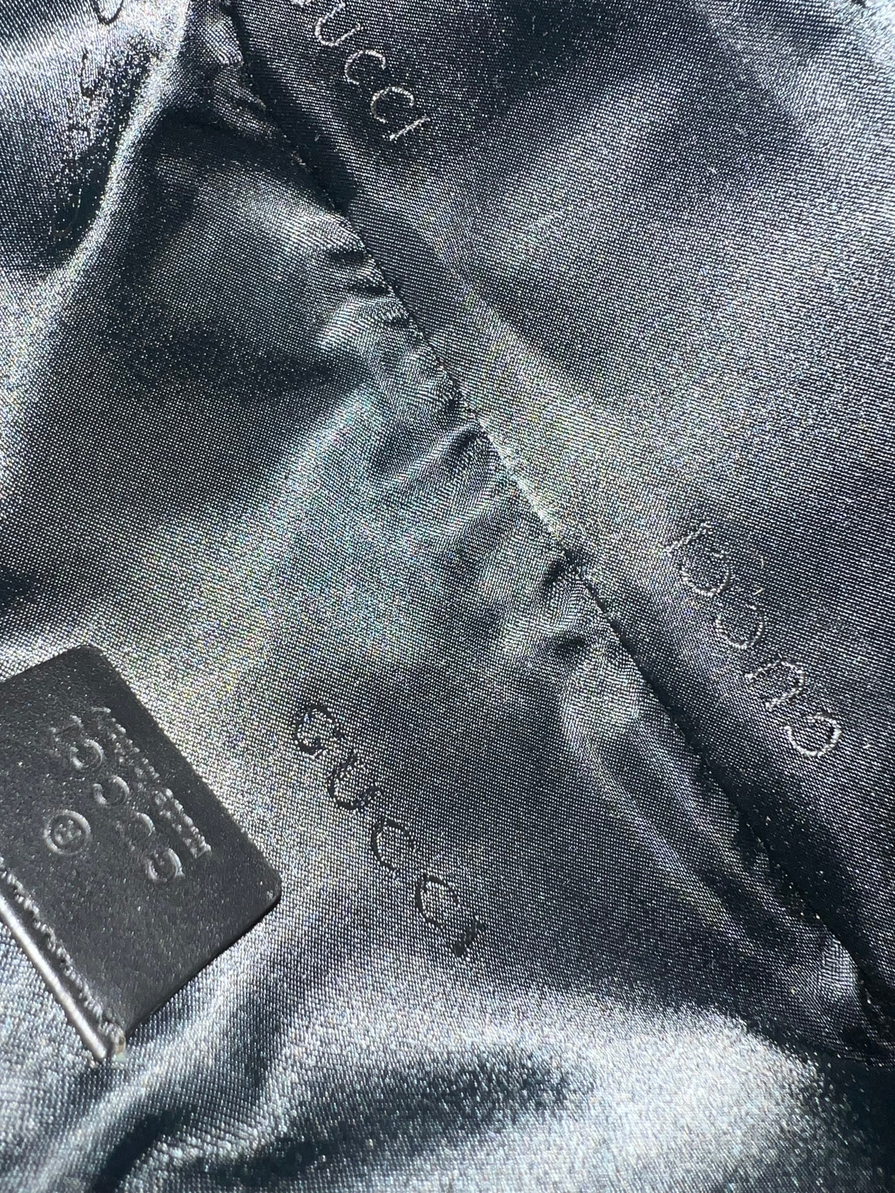 Gucci Black GG Boat Pochette Bag