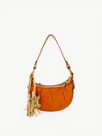 Celine Orange Logo Charm Shoulder Bag