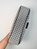 Celine Black Macadam Canvas and Leather Shoulder Bag