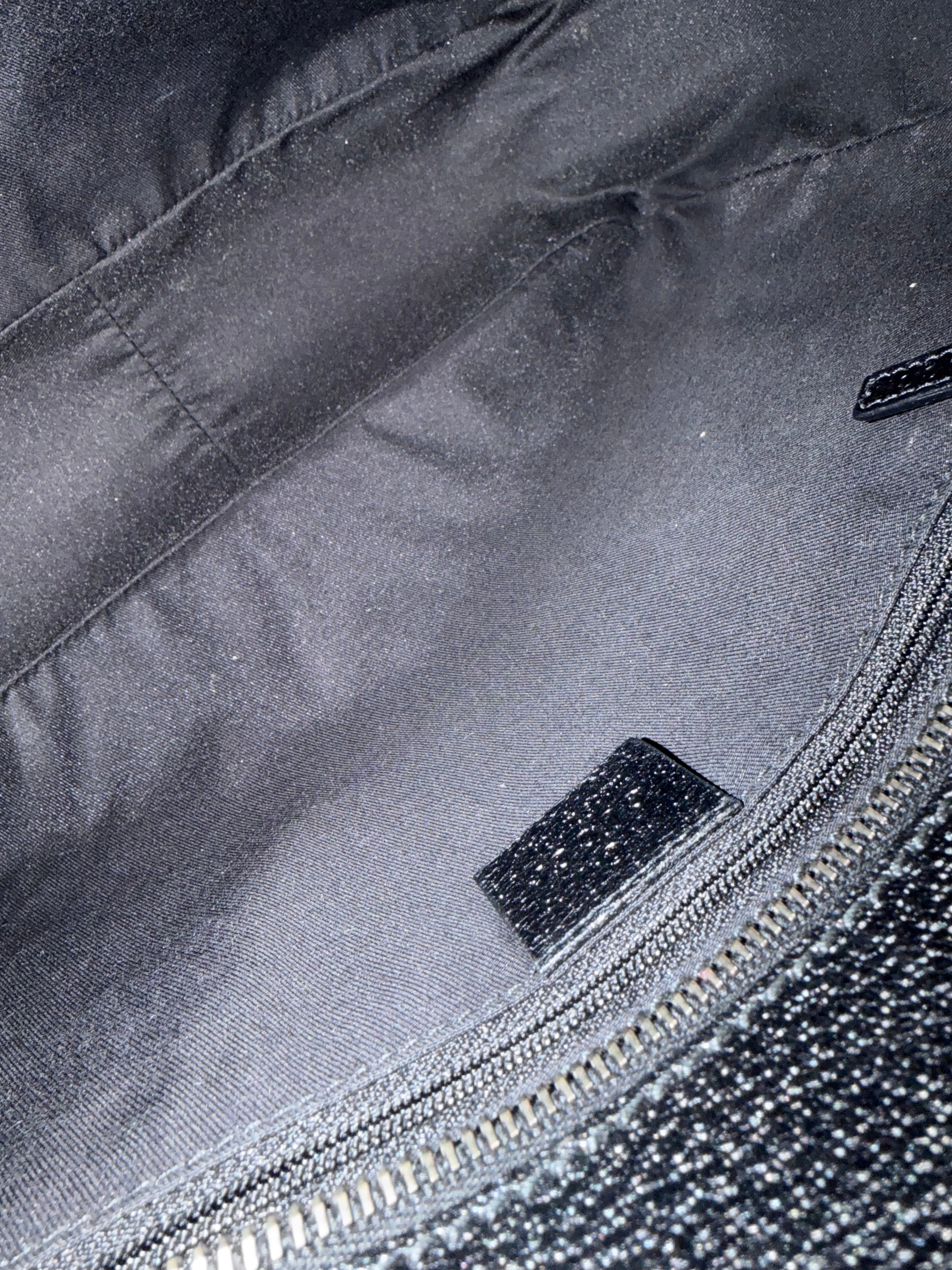 Gucci Black Monogram Leather Tote