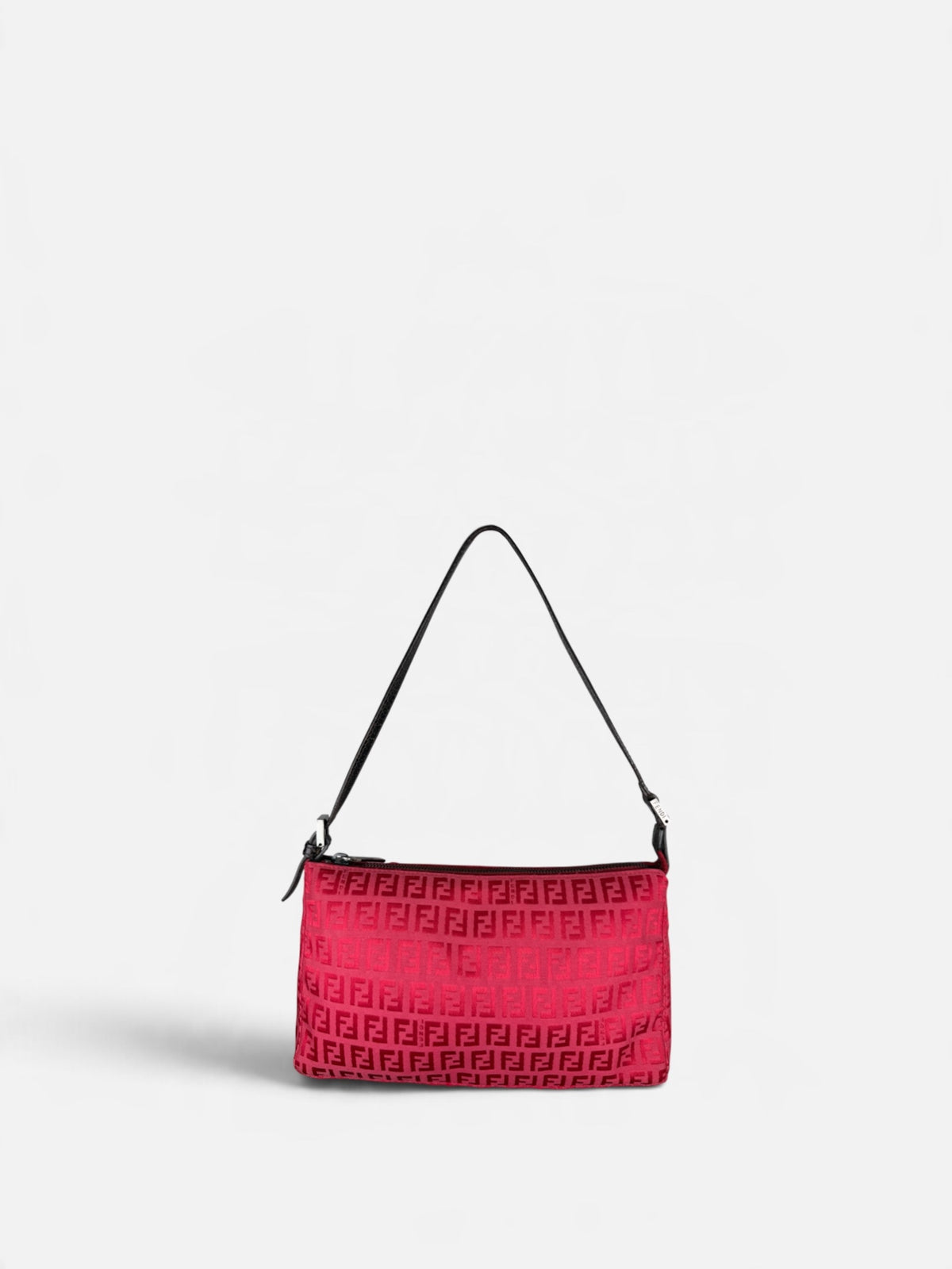 Fendi Zucca Red Shoulder Pochette