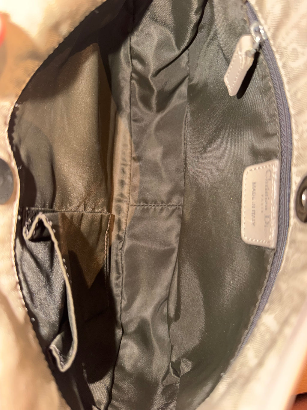 Christian Dior Cream Diorissimo Lovely Charms Hobo Bag