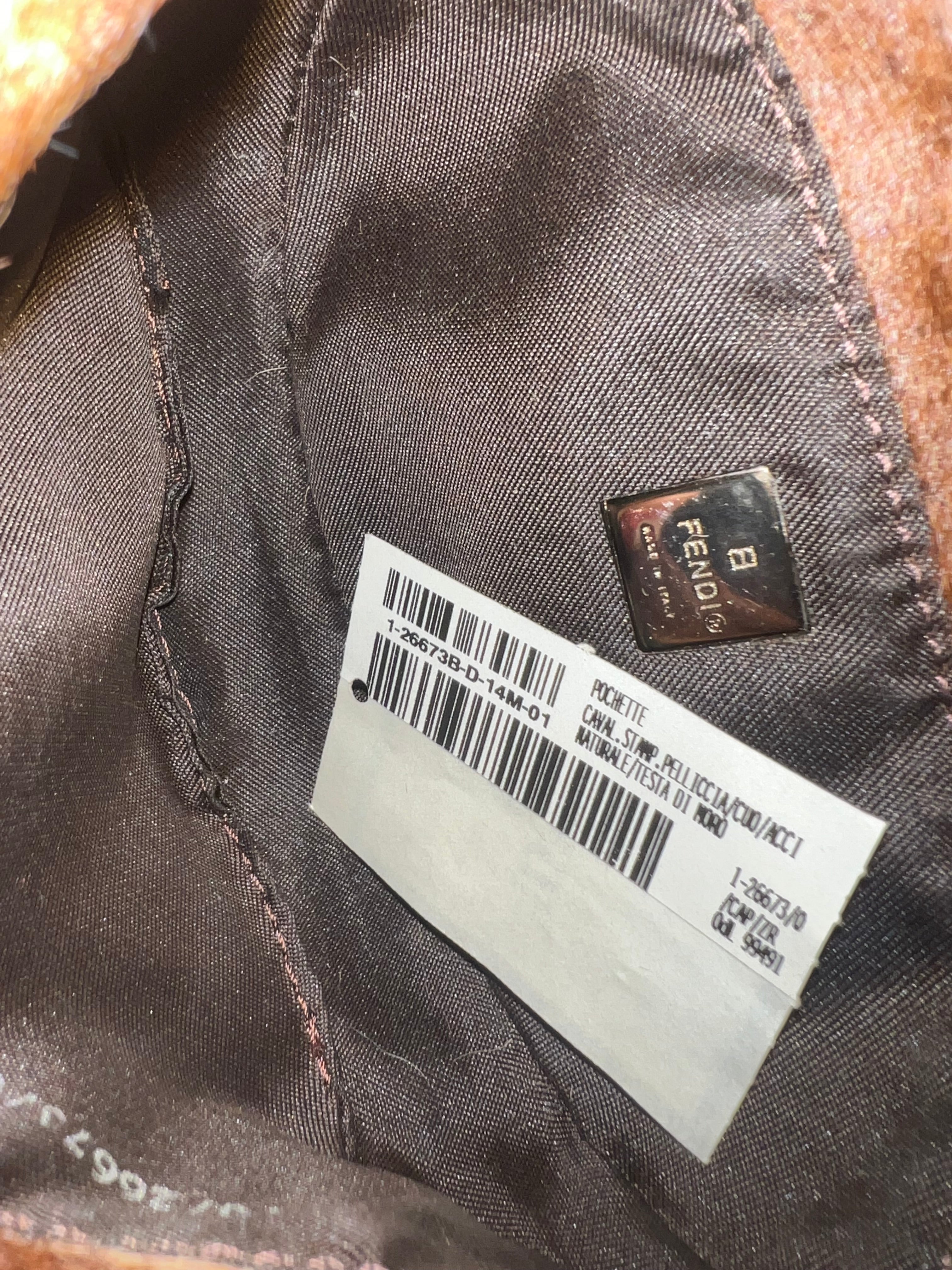 Fendi Ponyhair Mini Croissant Bag